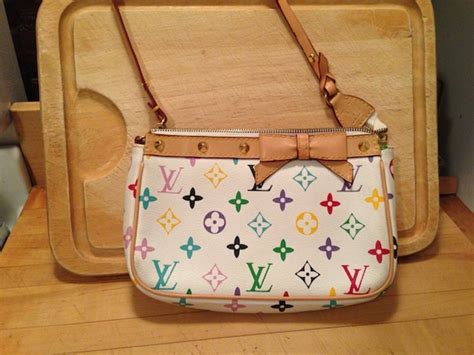 louis vuitton white rainbow wallet